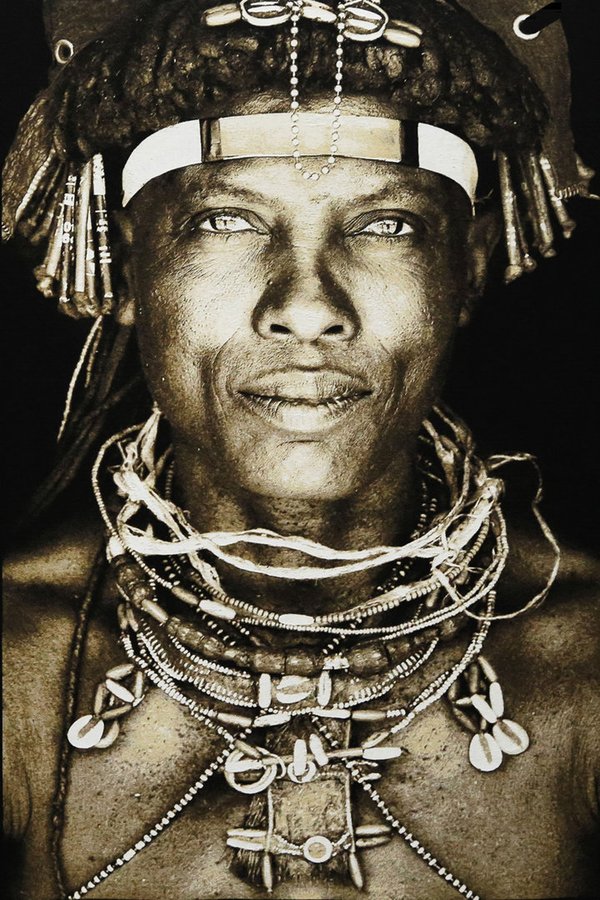 Gobelinbild "Ovakakaona Tribe", 75 x 125 cm