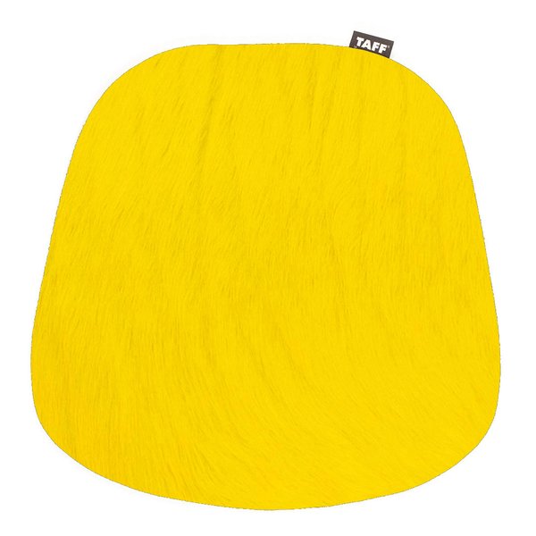 Kuhfell-Sitzkissen Gelb, TAFF by Thomas Albrecht (für Vitra Plastik Armchair und andere Stühle)