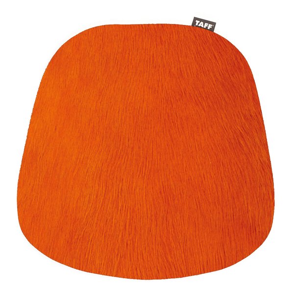 Kuhfell-Sitzkissen Orange, TAFF by Thomas Albrecht (für Vitra Plastik Armchair und andere Stühle)