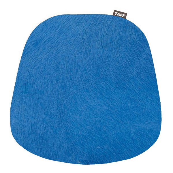Kuhfell-Sitzkissen Blau, TAFF by Thomas Albrecht (für Vitra Plastik Armchair und andere Stühle)